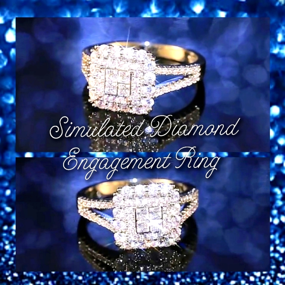 NEW/ Simulated Diamond Ring